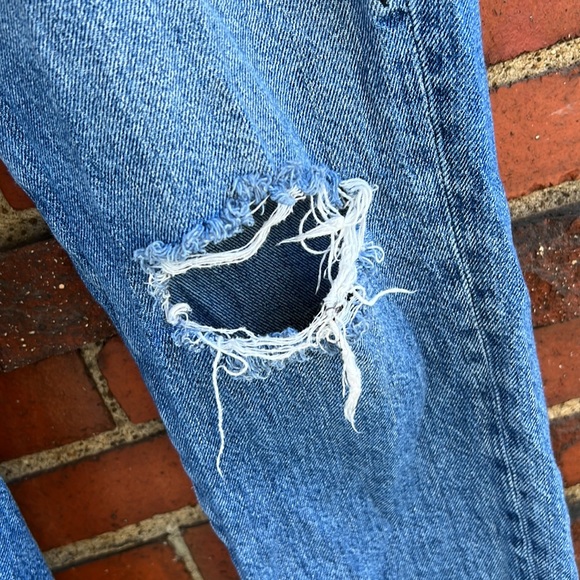 H&M LOGG Floral Embroidered Jeans - Picture 5 of 8